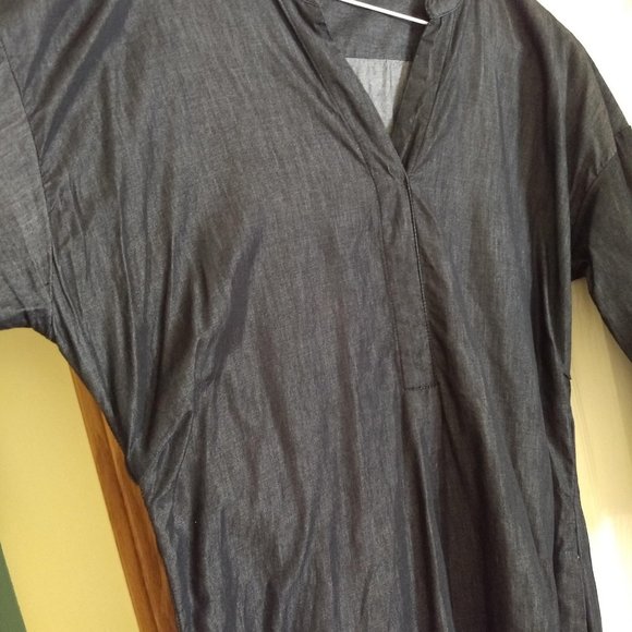 vintage y2k Nau dark wash chambray shirtdress EUC 🎈HOST PICK 🎈 - Picture 4 of 9